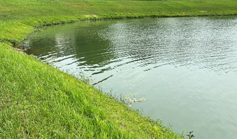 The banks of Lake 1 on the Northwest corner of Rodeo Drive and Palm Desert was repaired in 2021.